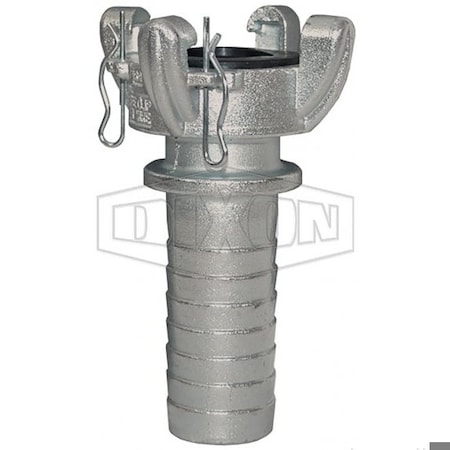 Dixon Global Air King 4-Lug Hose End, 1-1/4 in, Steel, Plated, Domestic GAM16